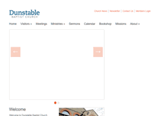 Tablet Screenshot of dunstablebaptistchurch.org